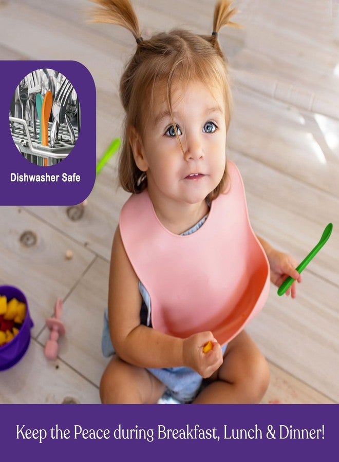 SPERRIC Baby Spoons First Stage Silicone Baby Spoon – Self Feeding Baby Utensils – Infant Spoons First Stage Baby Feeding Spoon - Soft & Gentle on Gums - BPA Free Silicone Baby Spoons Set - Image 5